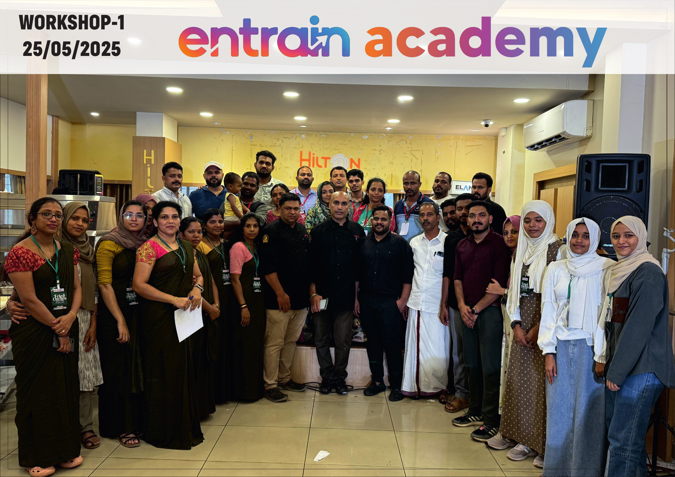 Participants gathered for Entrain Academy Workshop 1